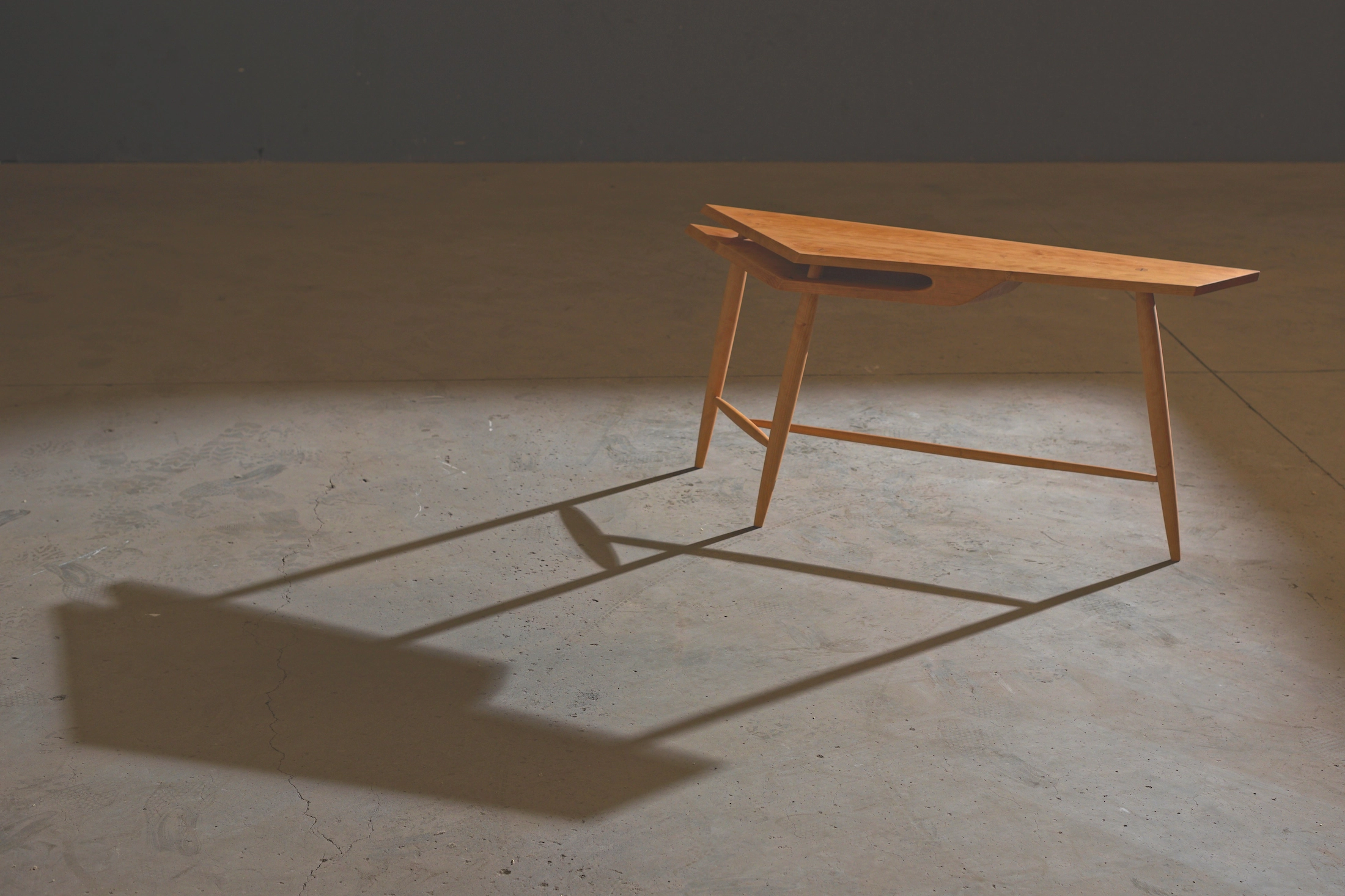 Cove Side Table, side view in situ